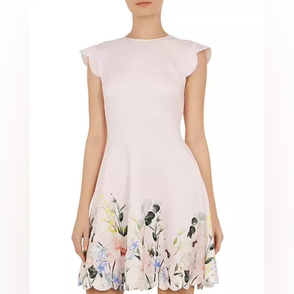 Ted Baker Bridgt Elegance-Print Dress